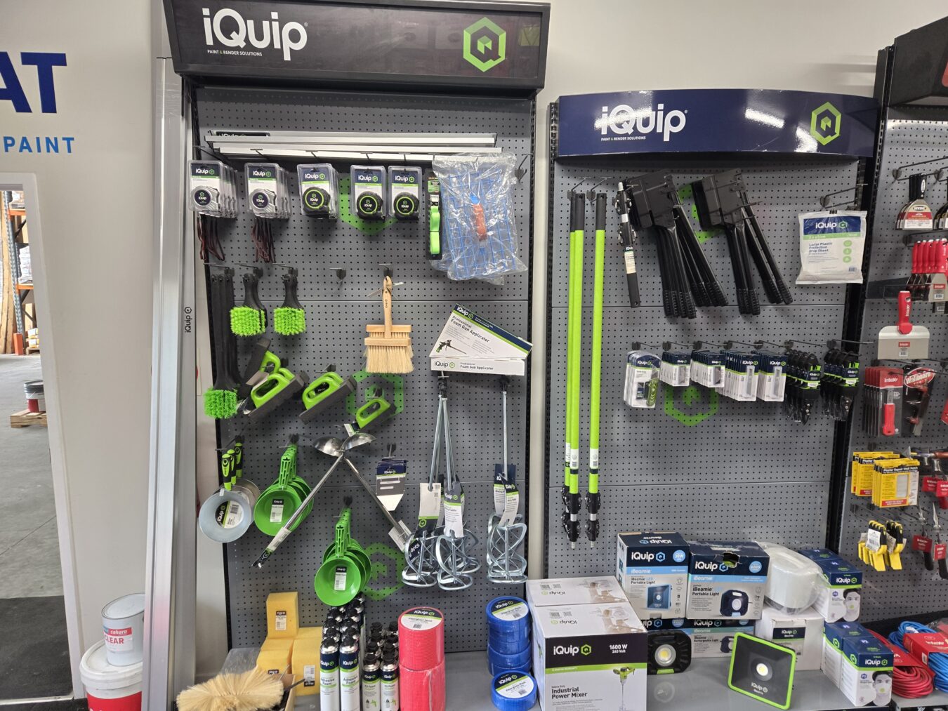 Iquip tools for renders and plasters